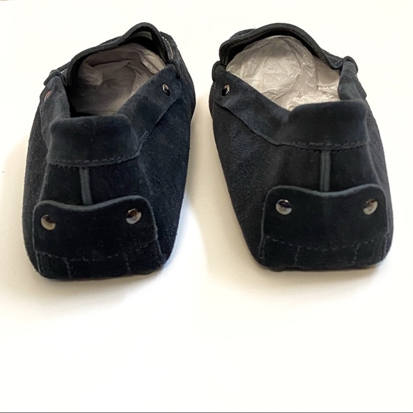 TOD’S Gommino black suede leather slip on driving slippers shoes loafers - Picture 5 of 13